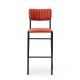 Bourbon Vintage Style Faux Suede Bar Stool